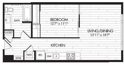 Floor plan 7575 - 1E