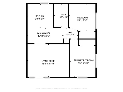 Floor plan Two Bedroom
