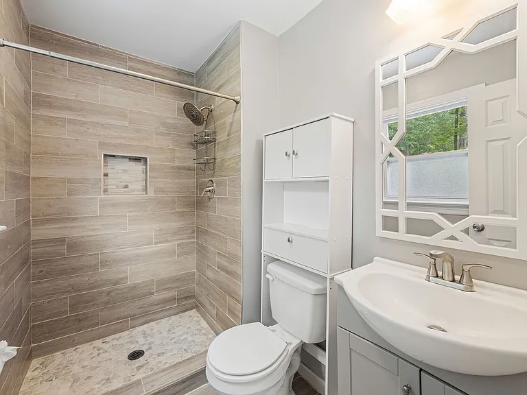 Primary bathroom (upstairs)