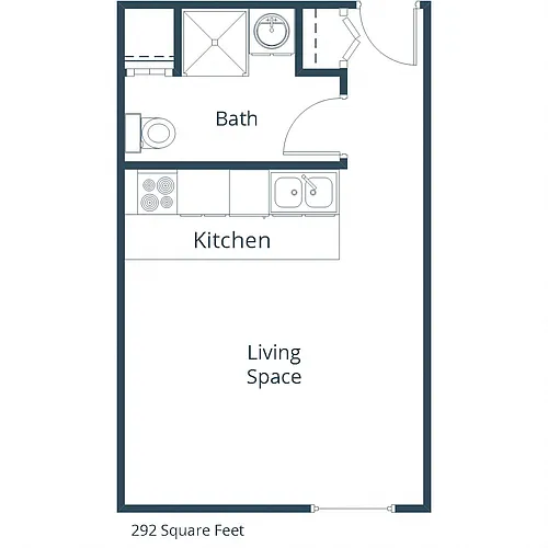 Floor plan Studio 01A