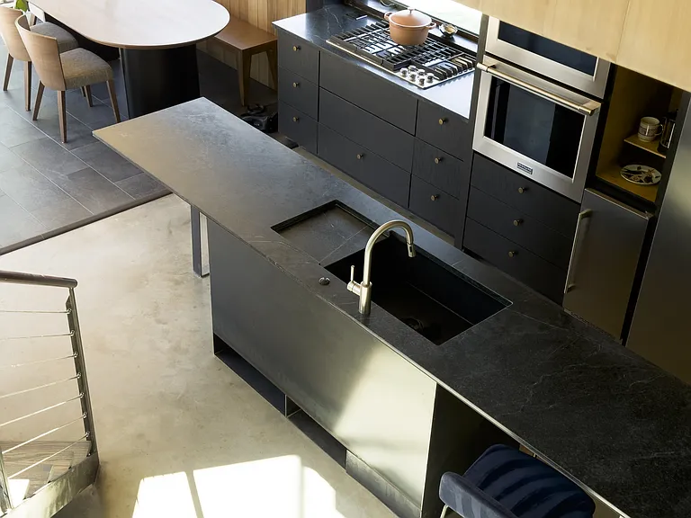Brazilian soapstone custom island