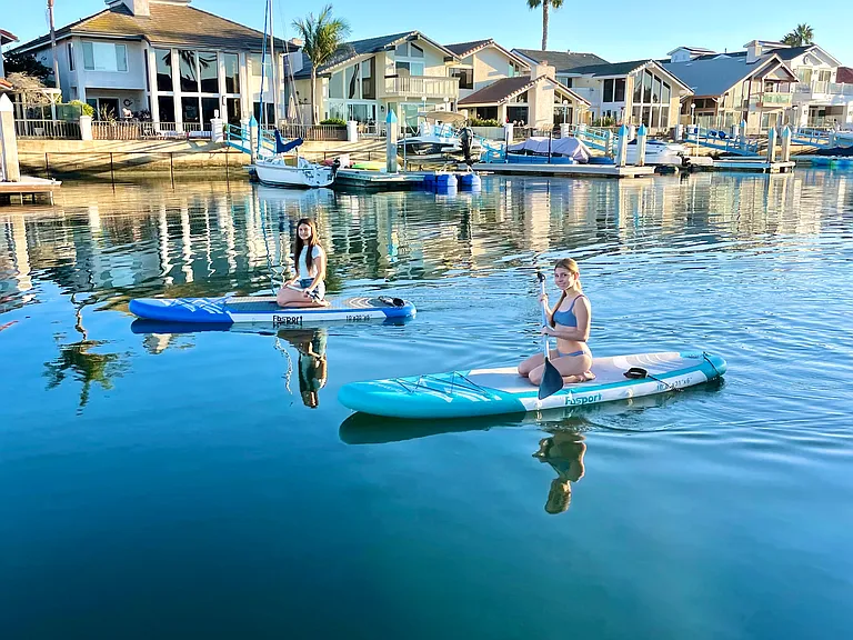 2 paddle boards available for use