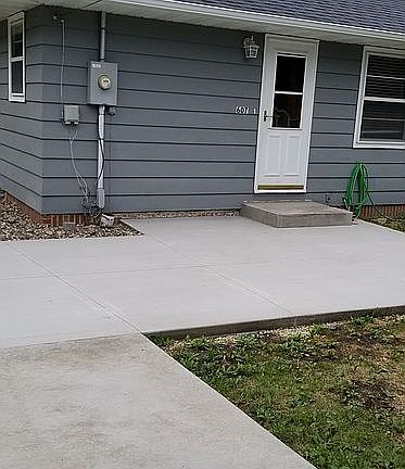 New patio in back