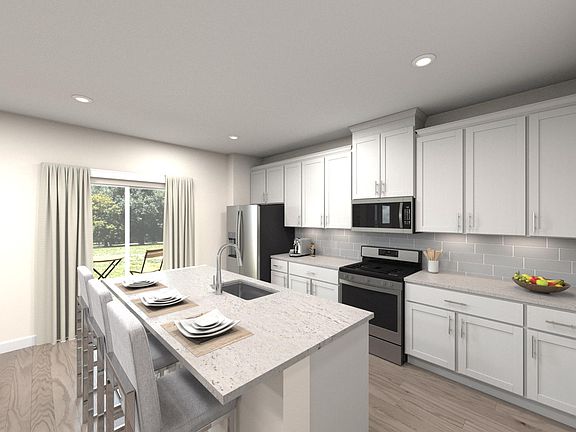 The Finley s spacious kitchen is fitted with ample counterspace for preparing your favorite meals.