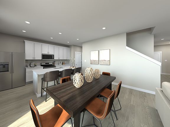 Scout floorplan interior image rendering at a Meritage Homes Community in Eagle Mountain, UT.
