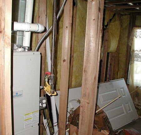 Lower level Gas furnace