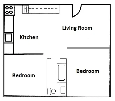 Floor plan 2 Bedroom