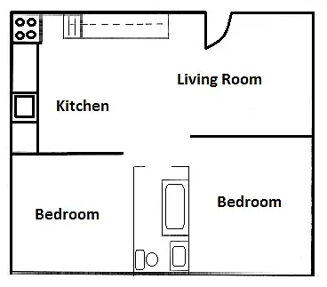 Floor plan 2 Bedroom