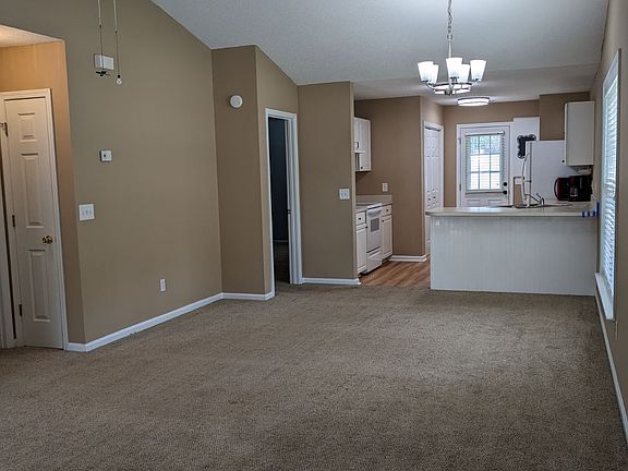 Living area looking toward kitchen