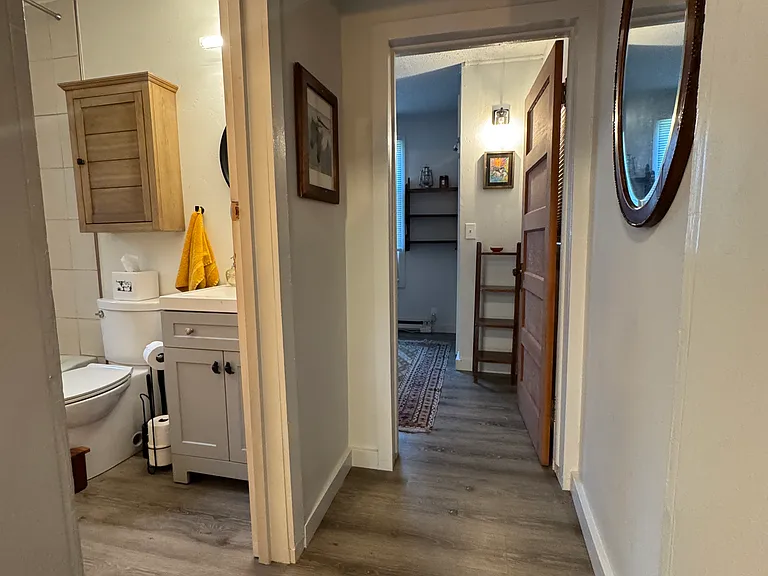 Hallway to Bathroom and Guest bedroom