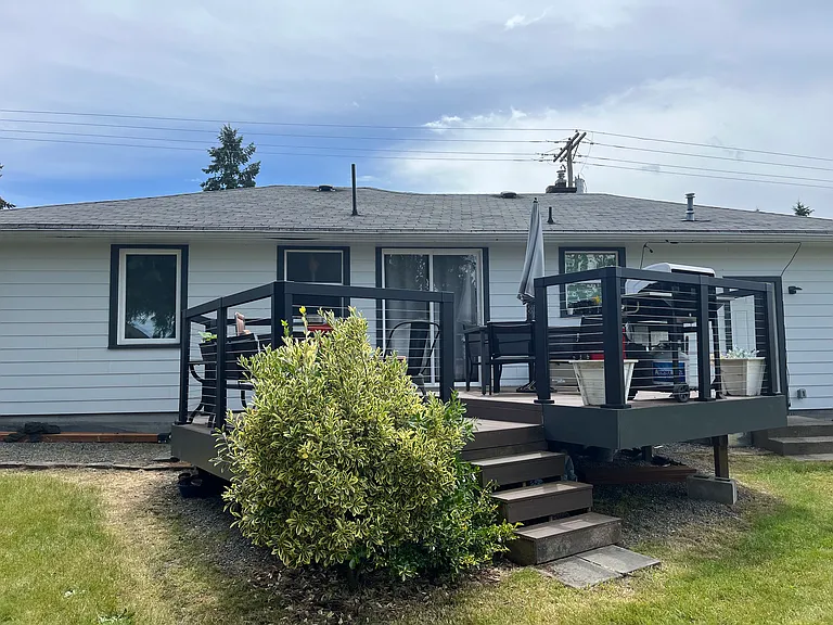 New Deck with cable railing