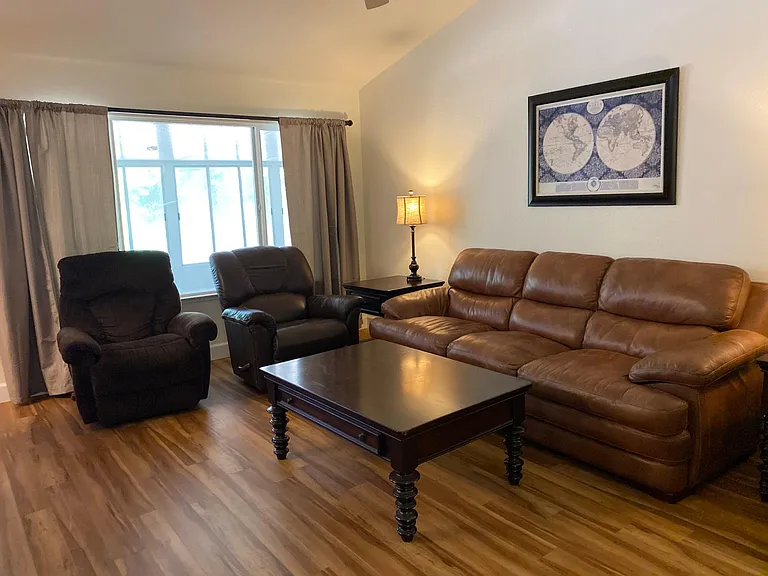 Living room #2 recent new flooring throughout.