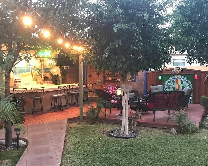 Outdoor Patio Bar and TV area