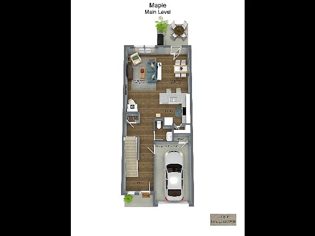 Floor plan 3 Bedroom 2.5 Baths Townhome