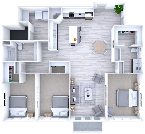 Floor plan The Tide - 3x2
