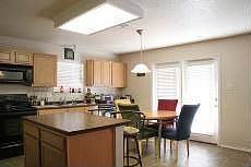 Kitchen with island