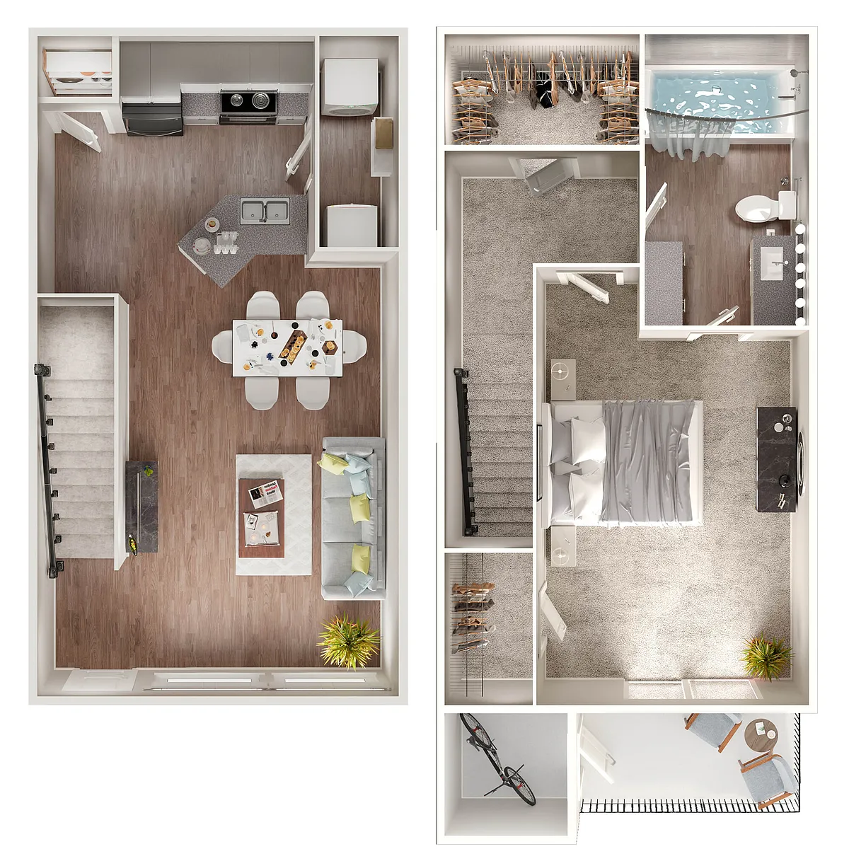 Floor plan Cresthaven Townhome