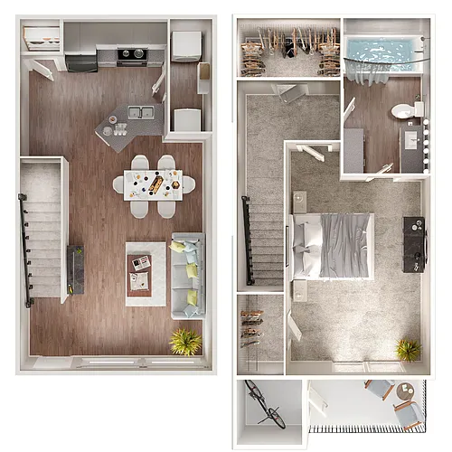 Floor plan Cresthaven Townhome