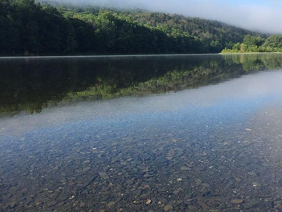 Walk to Milford Beach along the Delaware River.