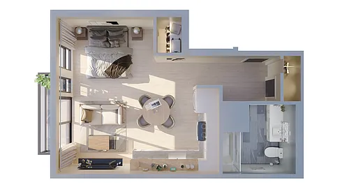 Floor plan Studio