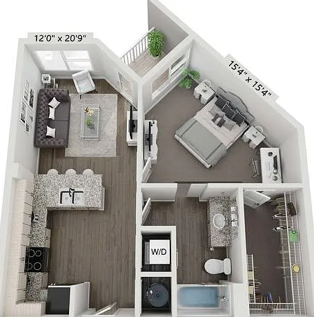1 Bedroom | 1 Bath | 771 SF 1 Bedroom | 1 Bath | 771 SF