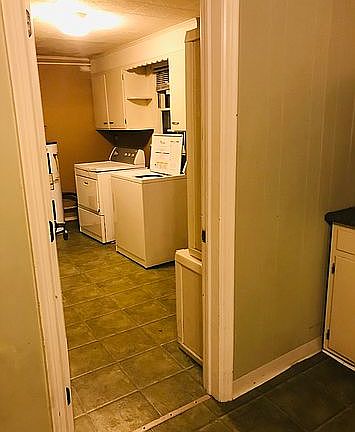 View kitchen to Laundry