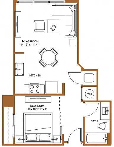 Floor plan Studio-S2