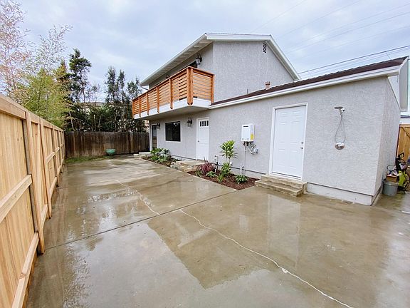 Small grassy area at end of property for pets