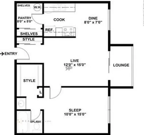 One Bedroom, One Bath One Bedroom, One Bath