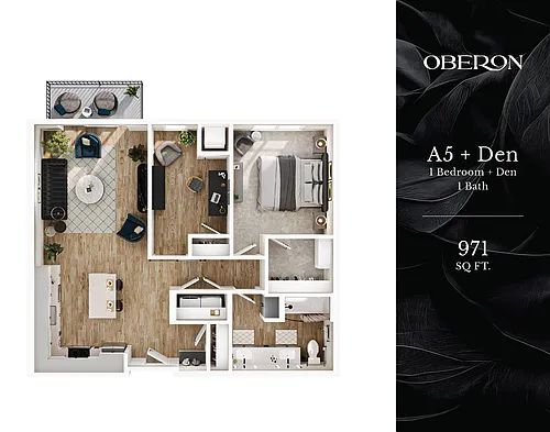 Floor plan A5 + Den