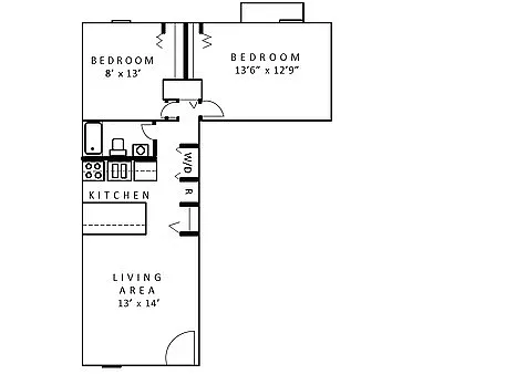 Floor plan 2 Bedroom