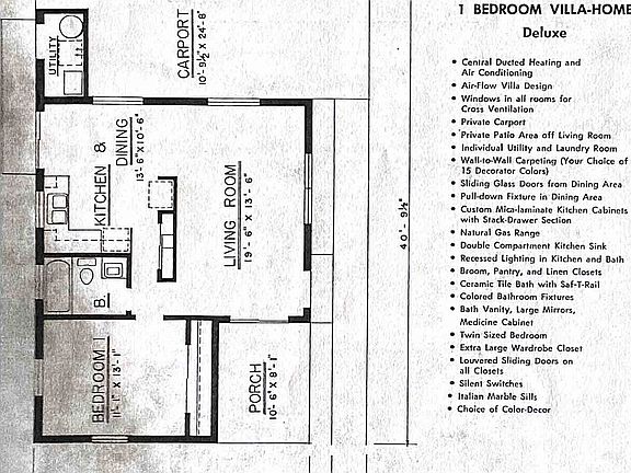 Floor plan when built