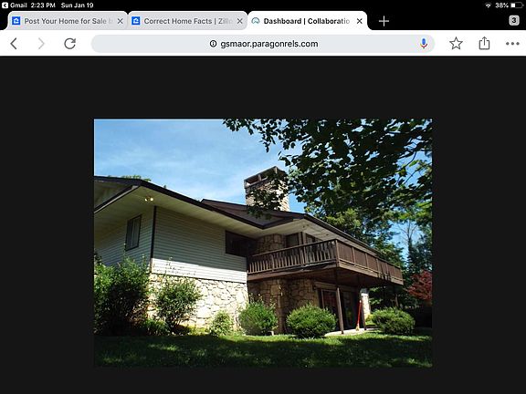 Custom home in private setti