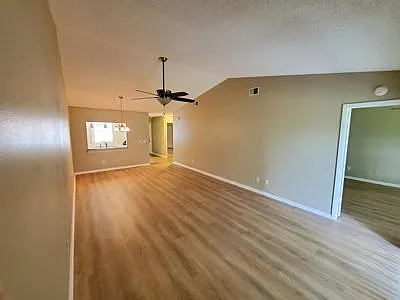 View from sliding doors. Master to the right