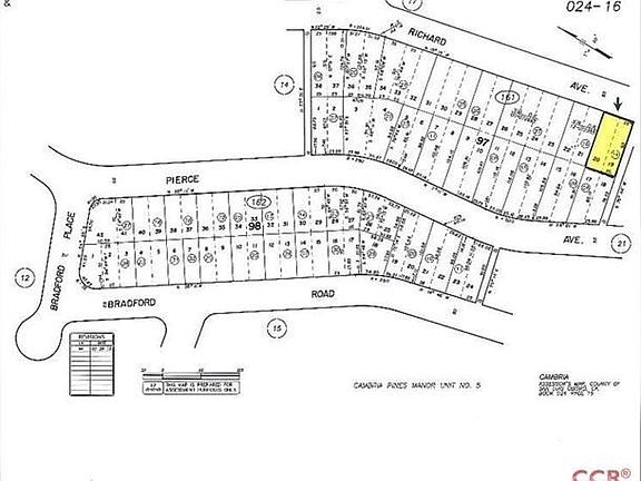 Ocean & Mountain Views, Oversize Double Lot next to a 10' Easement, 50'x90' Downslope, Paved Street.