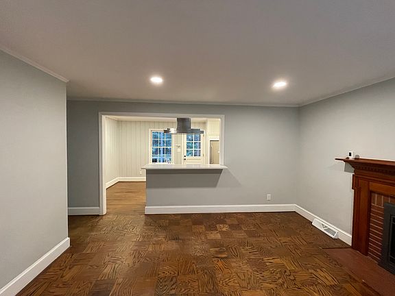 Living room connected to kitchen