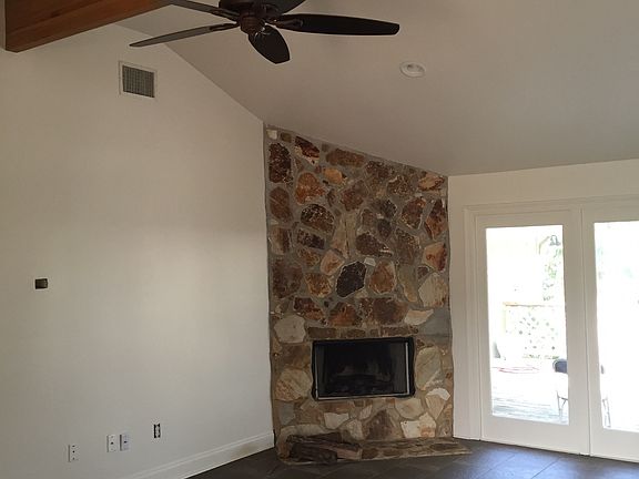 vaulted ceiling den