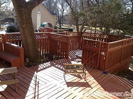 West half of deck overlooking play set