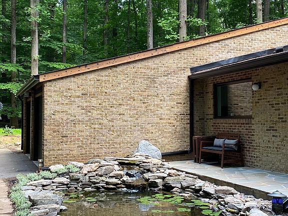 Pond and front patio