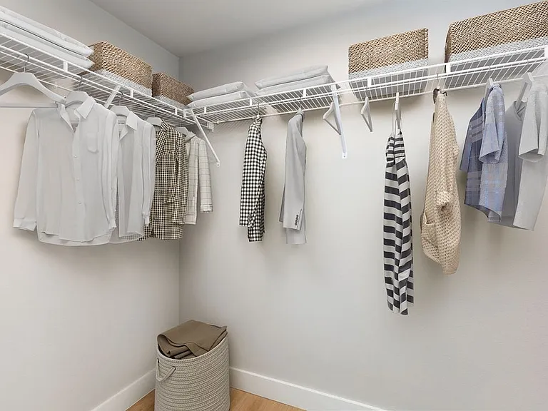Finish Package I and II Walk-in closet