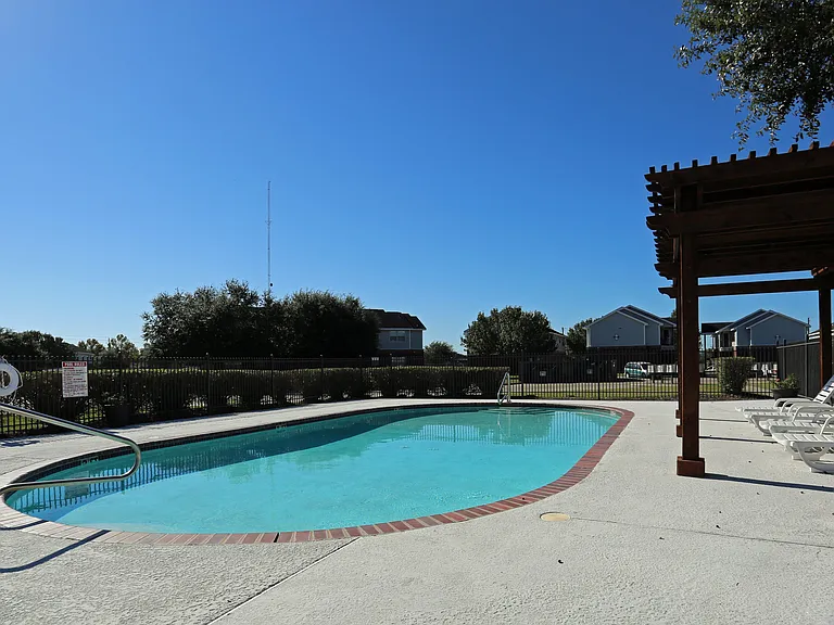 Resort-Style Pool at Mockingbird Lane Plaza Affordable Apartments in Victoria TX