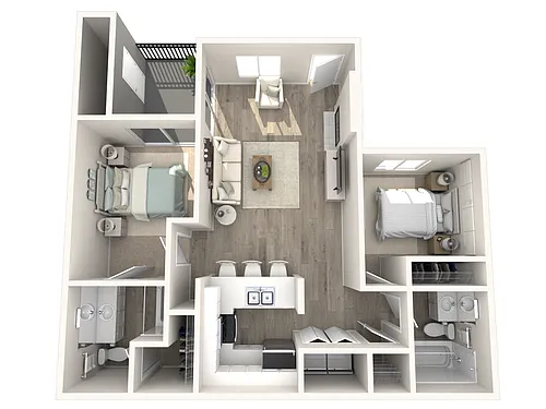 Floor plan 2Bedroom TA Reno1