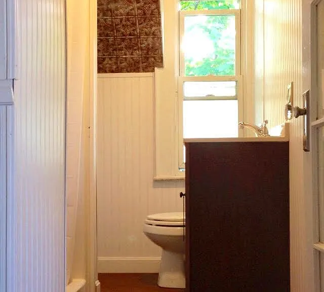 Bathroom with standup shower