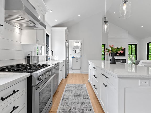 Open concept kitchen living dining room