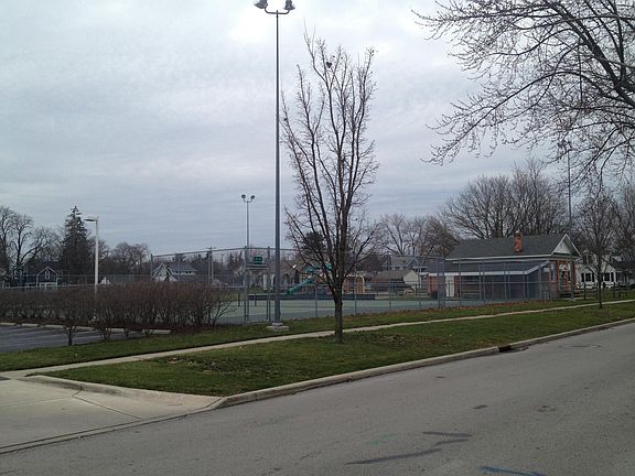 across from the park and Maumee library