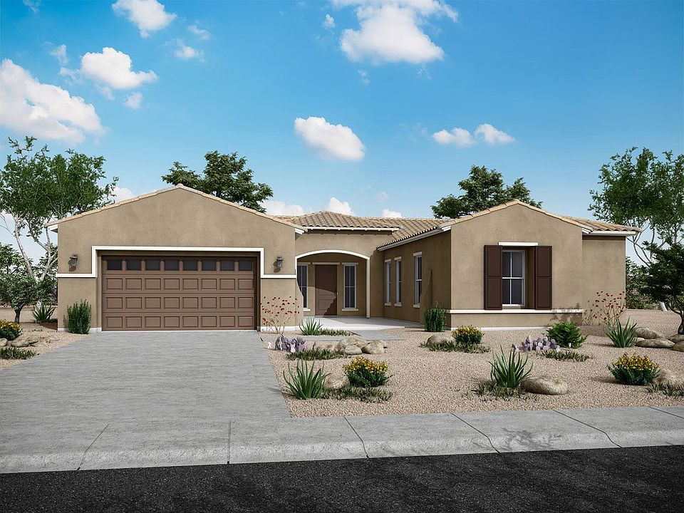 the Carina floor plan with spanish elevation at Harmony by William Ryan Homes