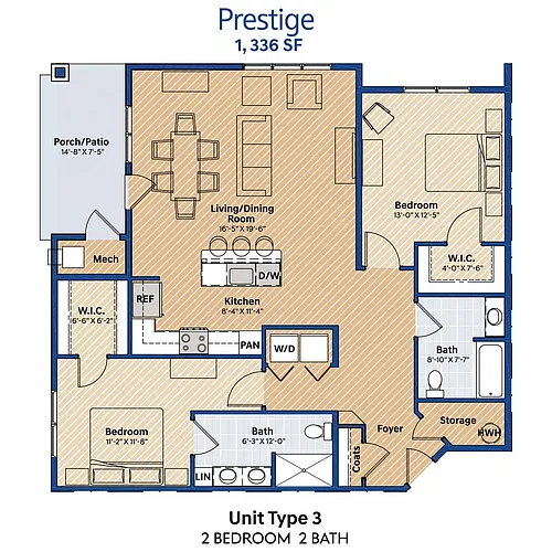 Floor plan Prestige