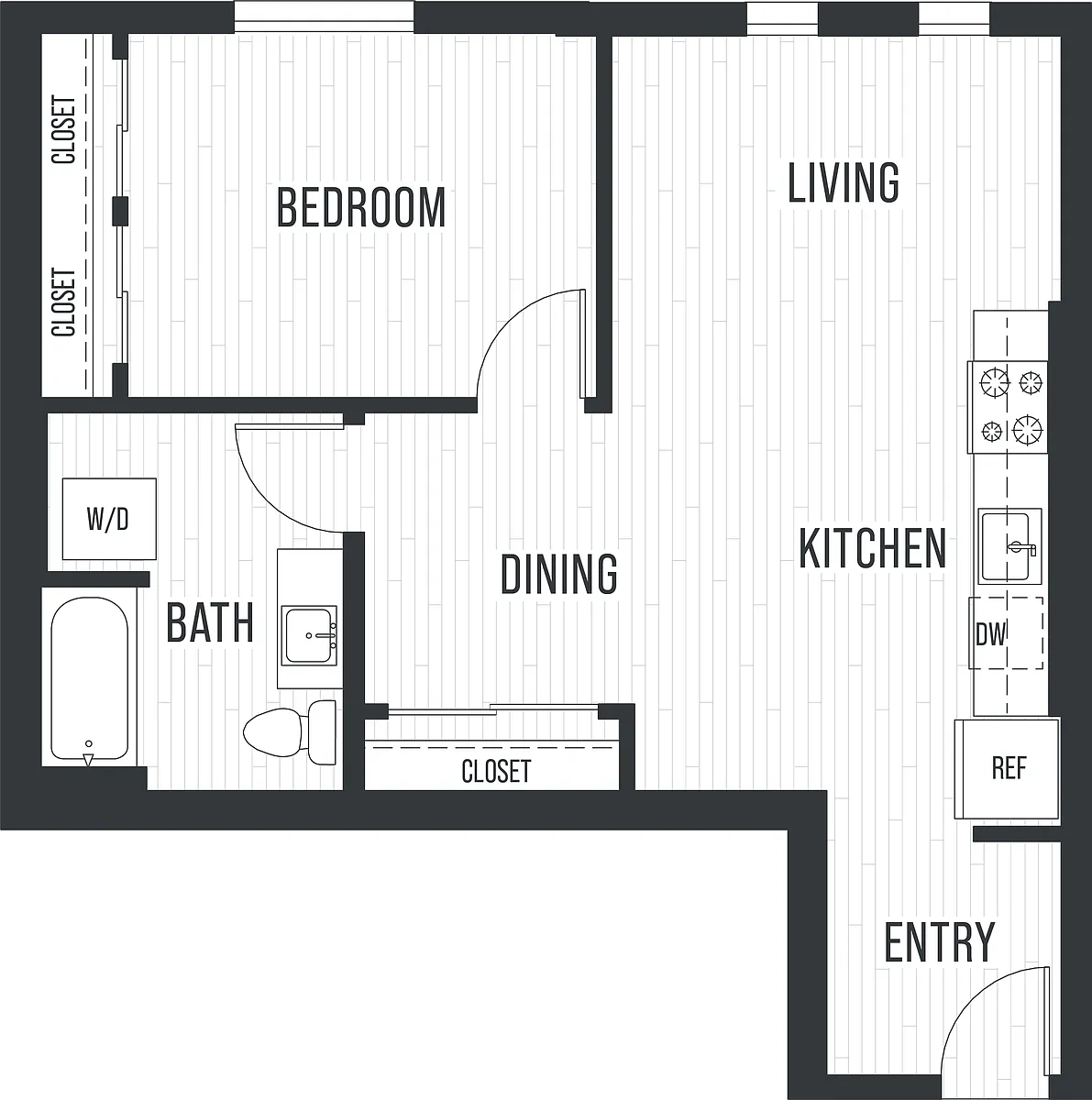 Floor plan 1H