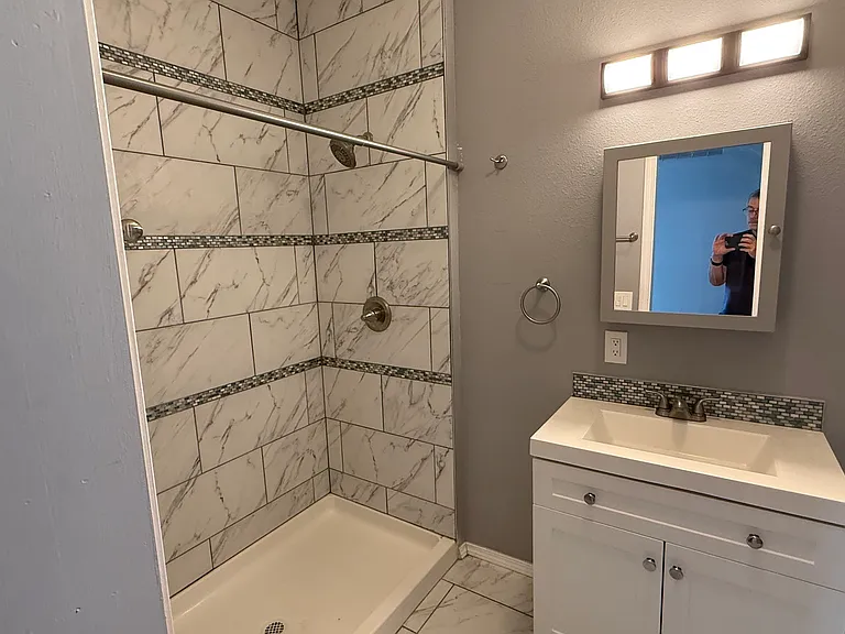 Bathroom connected to bedroom