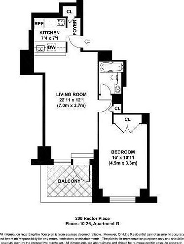 2nd image of 200 Rector Pl APT 23G